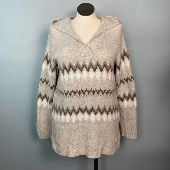 EVRI Pull Over V-Neck Hoodie Tunic Metallic Thread Lightweight Sweater Plus 0X - Picture 4 of 13